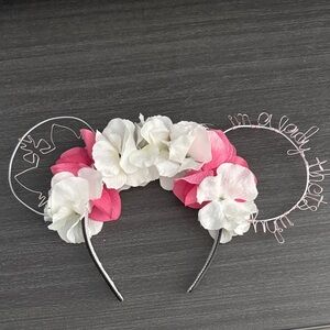Floral Mouse Ear ‘Cat’ Headband